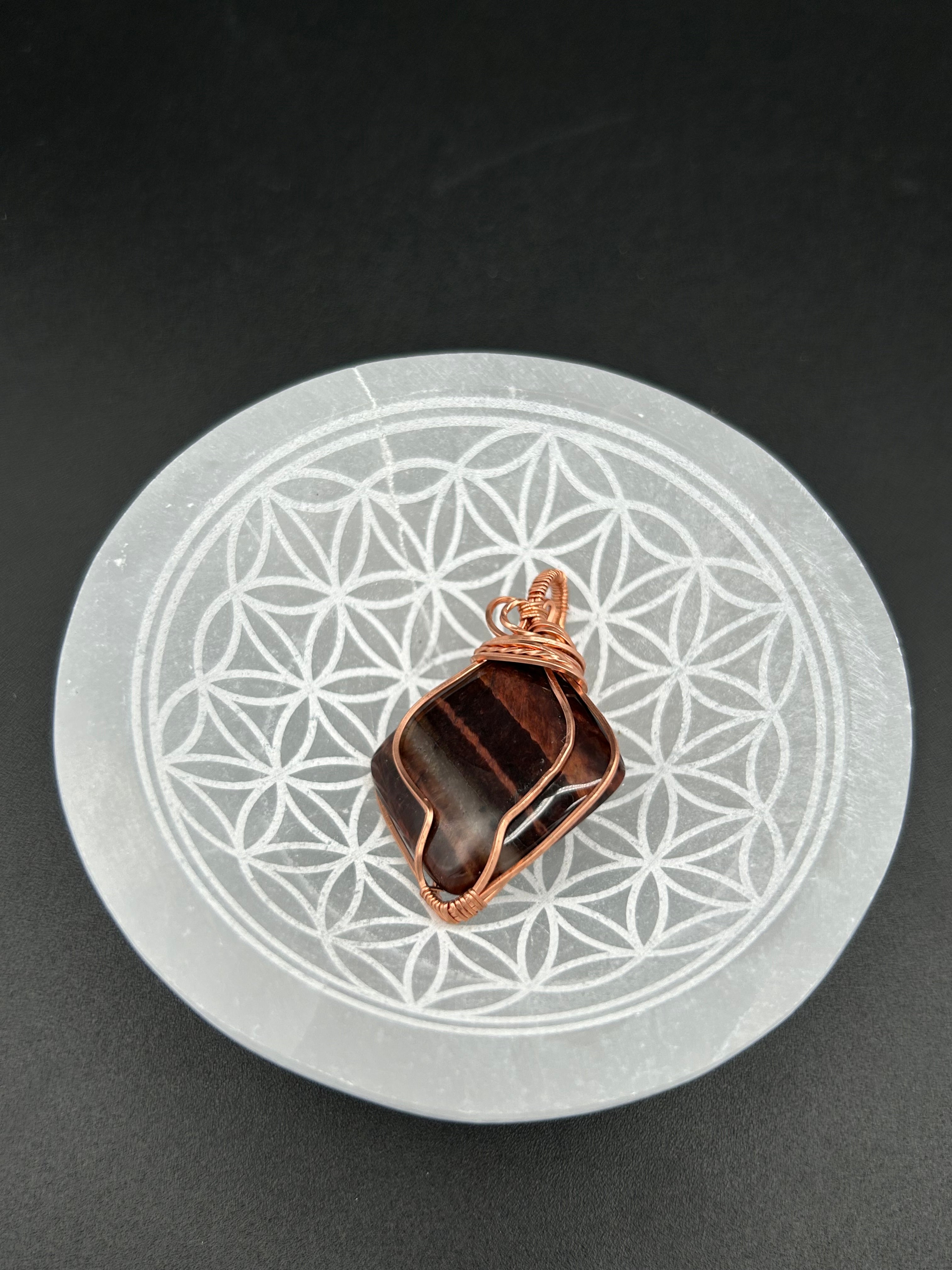 Red Tiger Eye in Copper