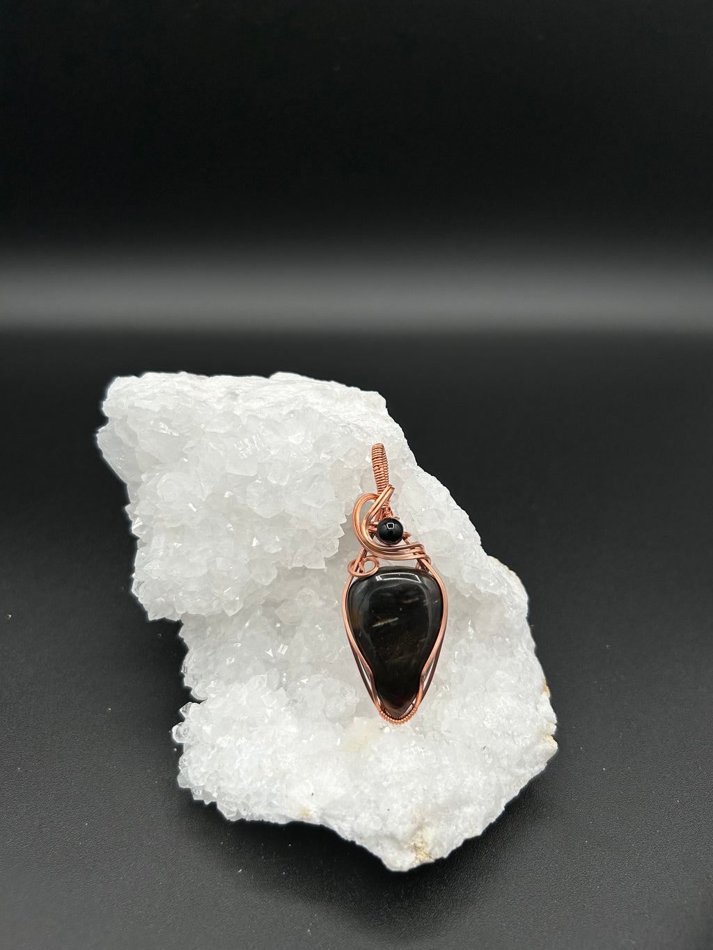 Black Gold Seraphinite in Copper