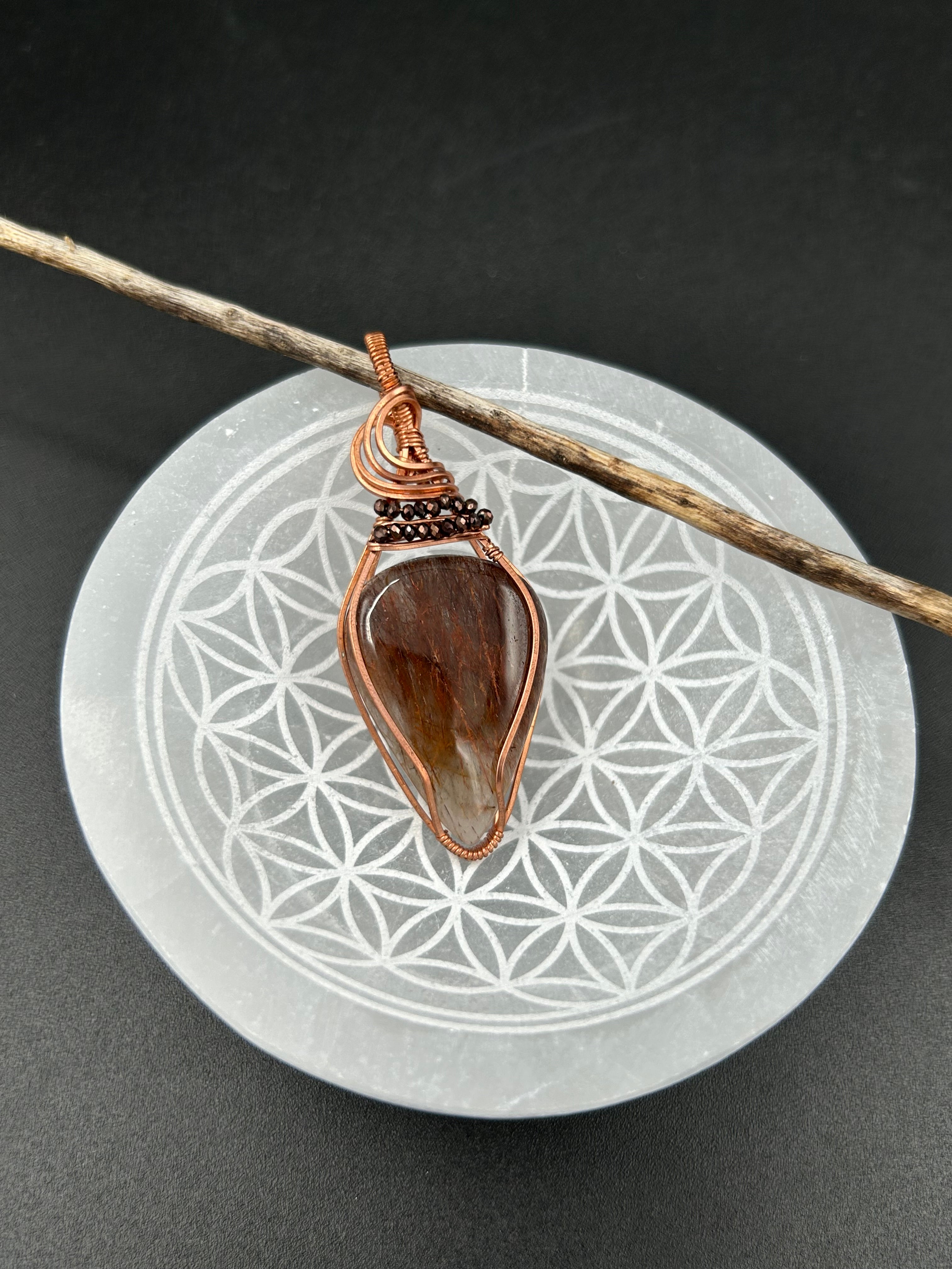 Copper Needle Rutile in Copper