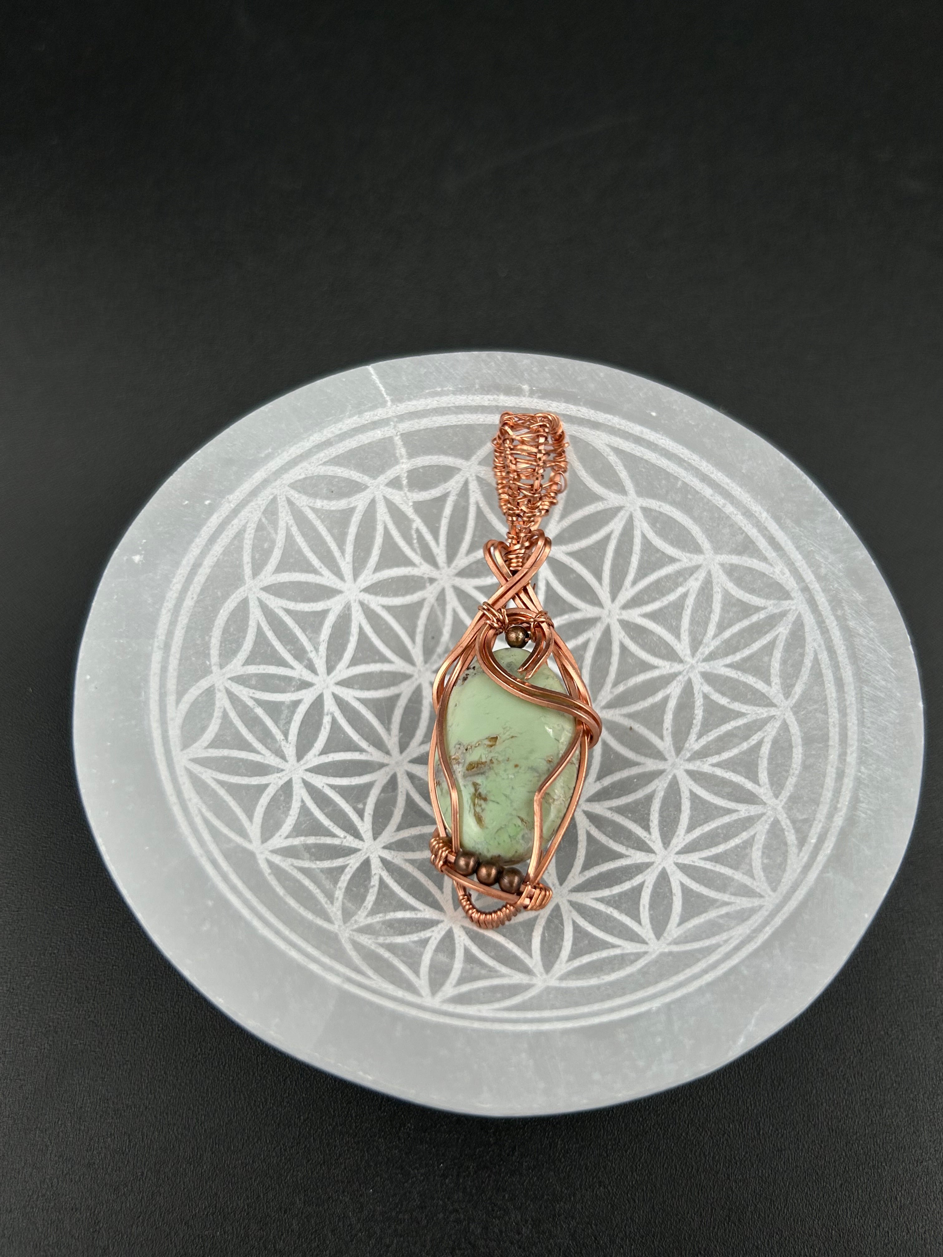 Chrysoprase in Copper
