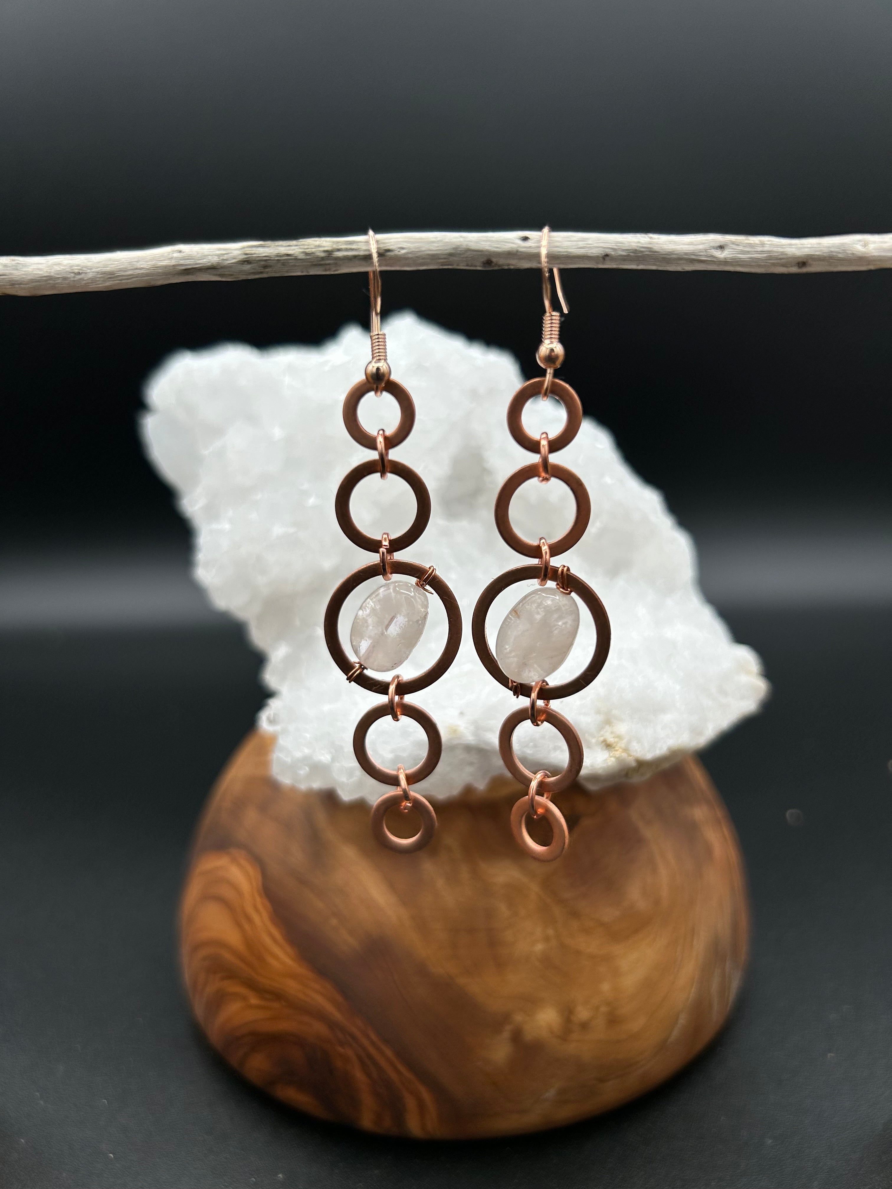 Rose Quartz in Copper