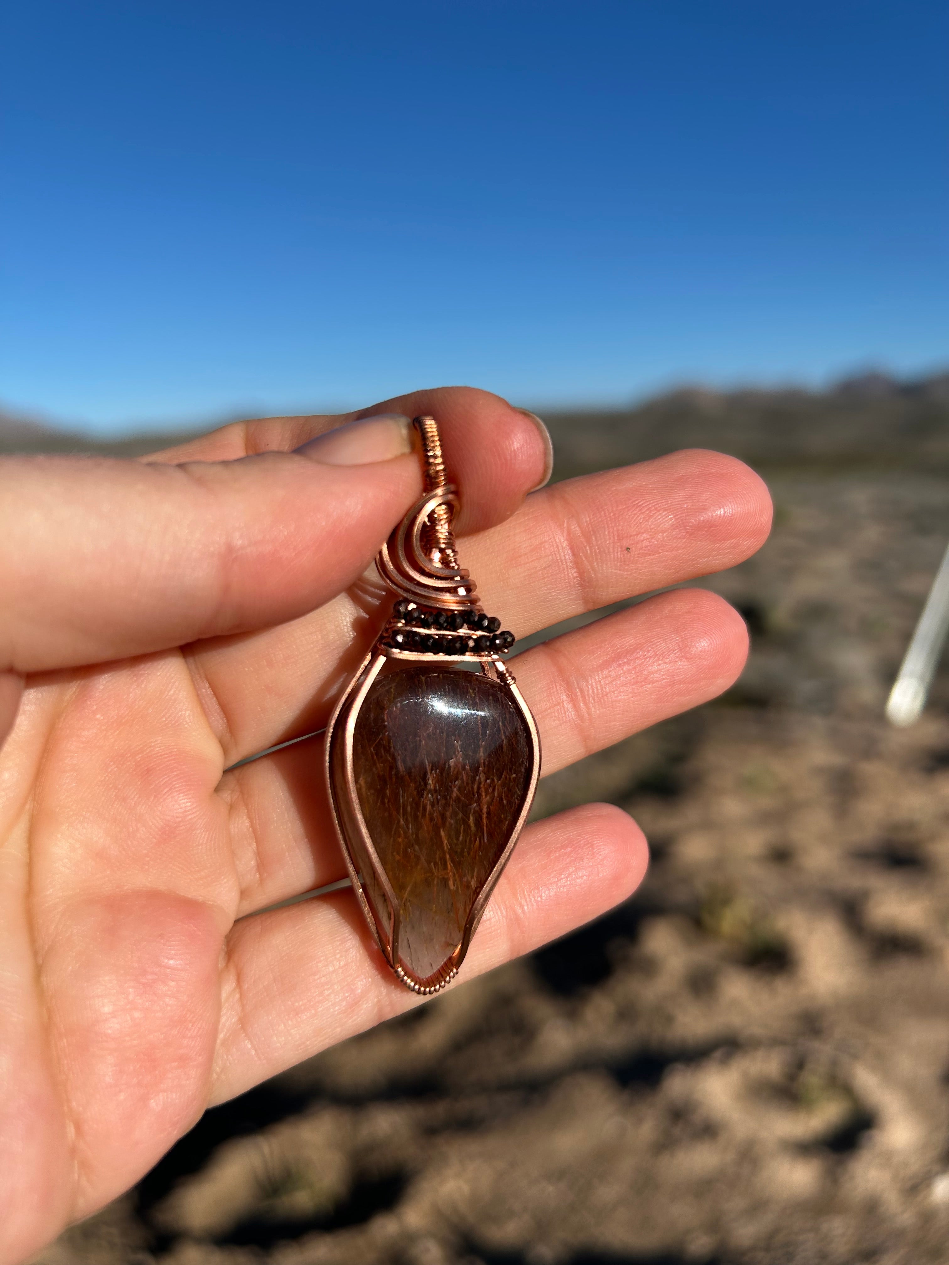 Copper Needle Rutile in Copper