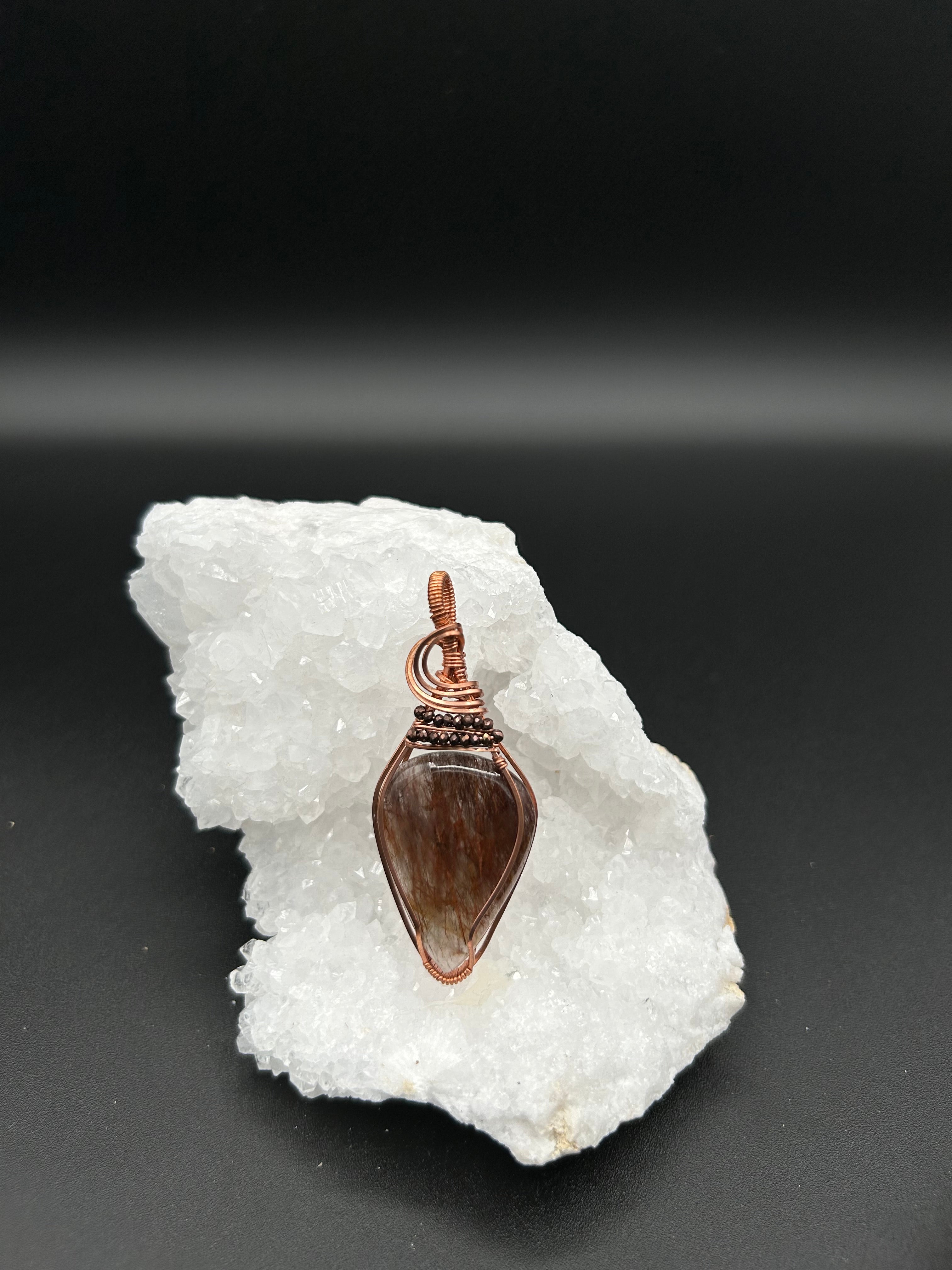 Copper Needle Rutile in Copper