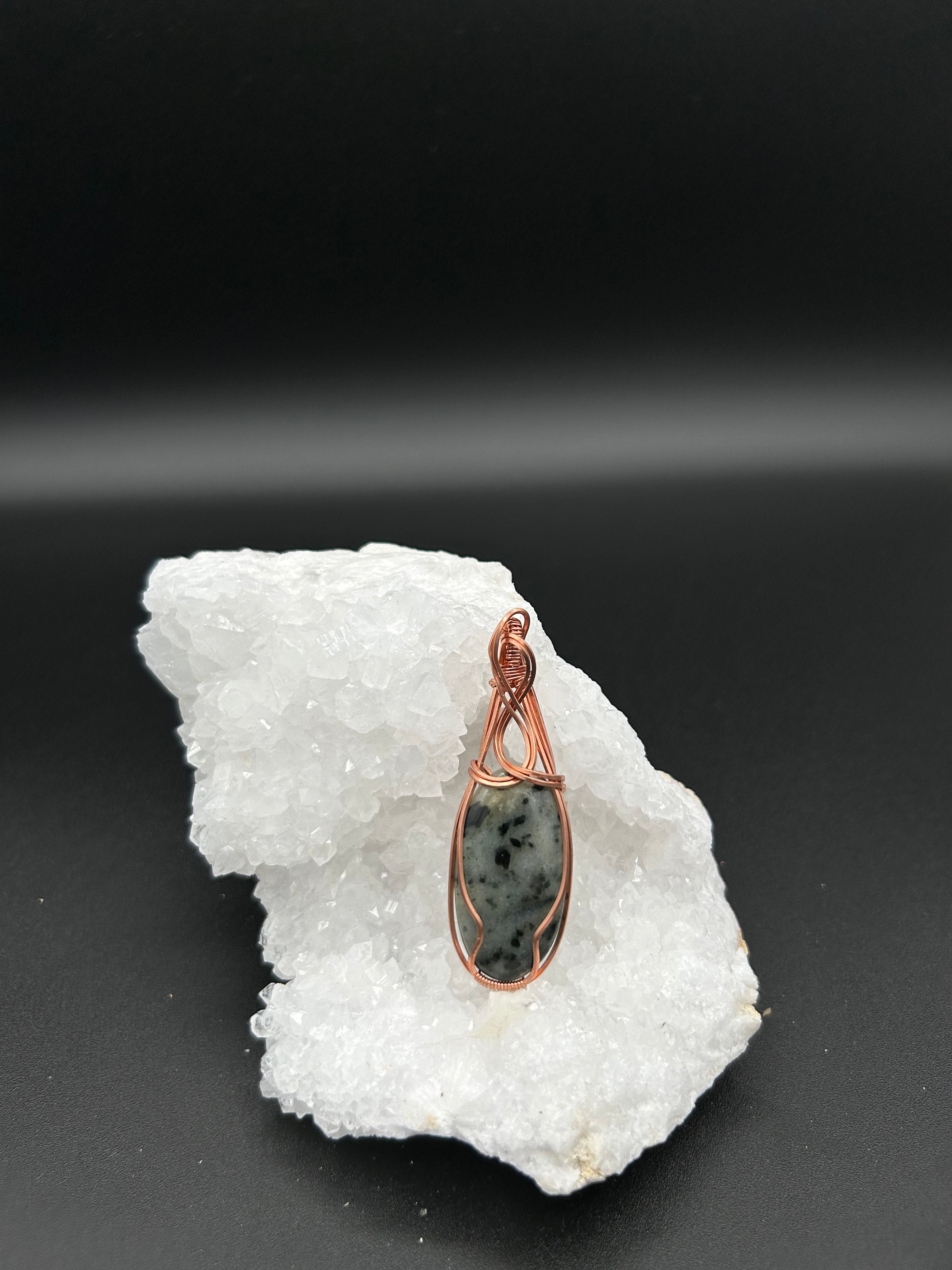 Green Tourmaline in Copper