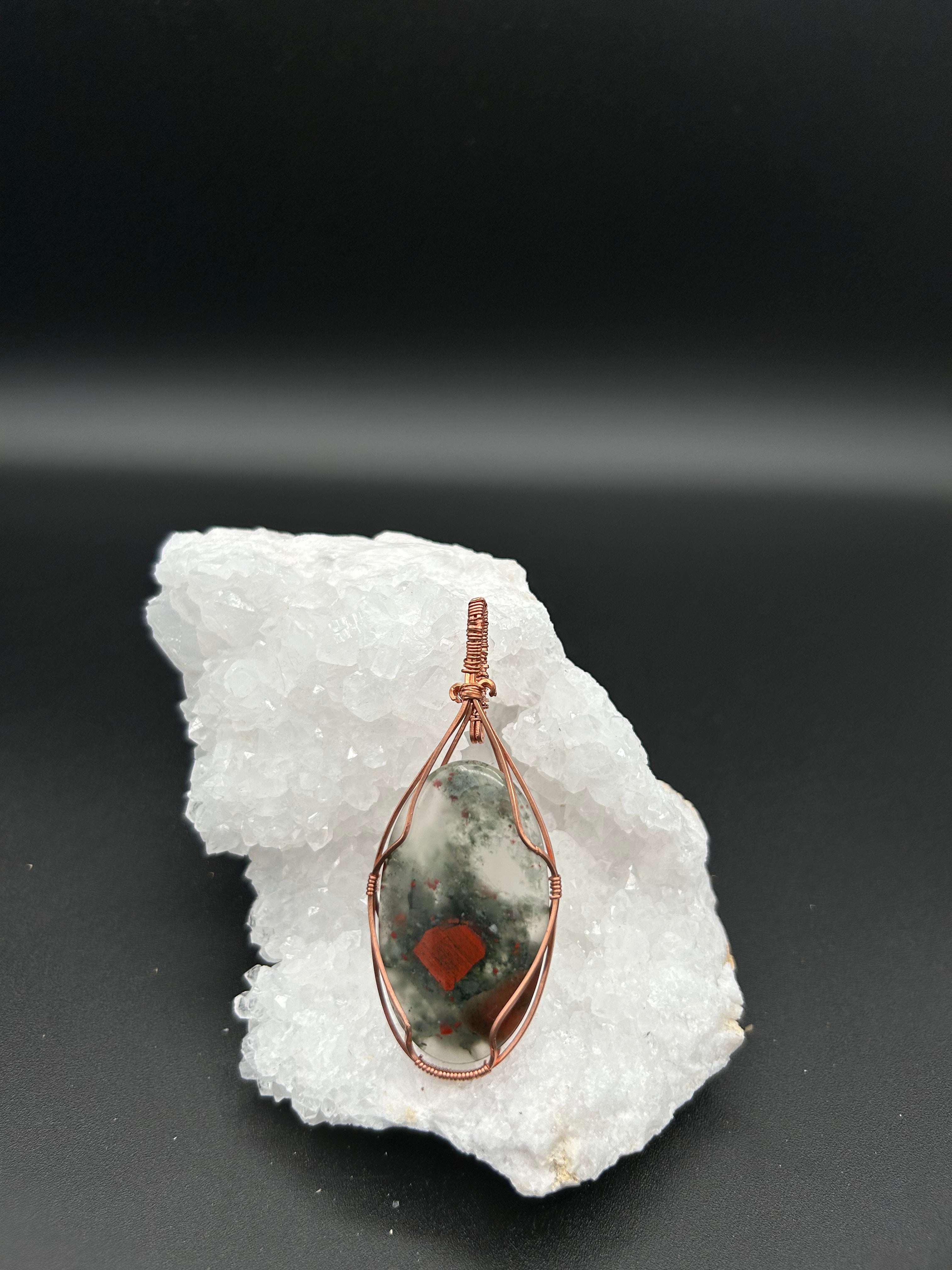 African Blood Stone in Copper