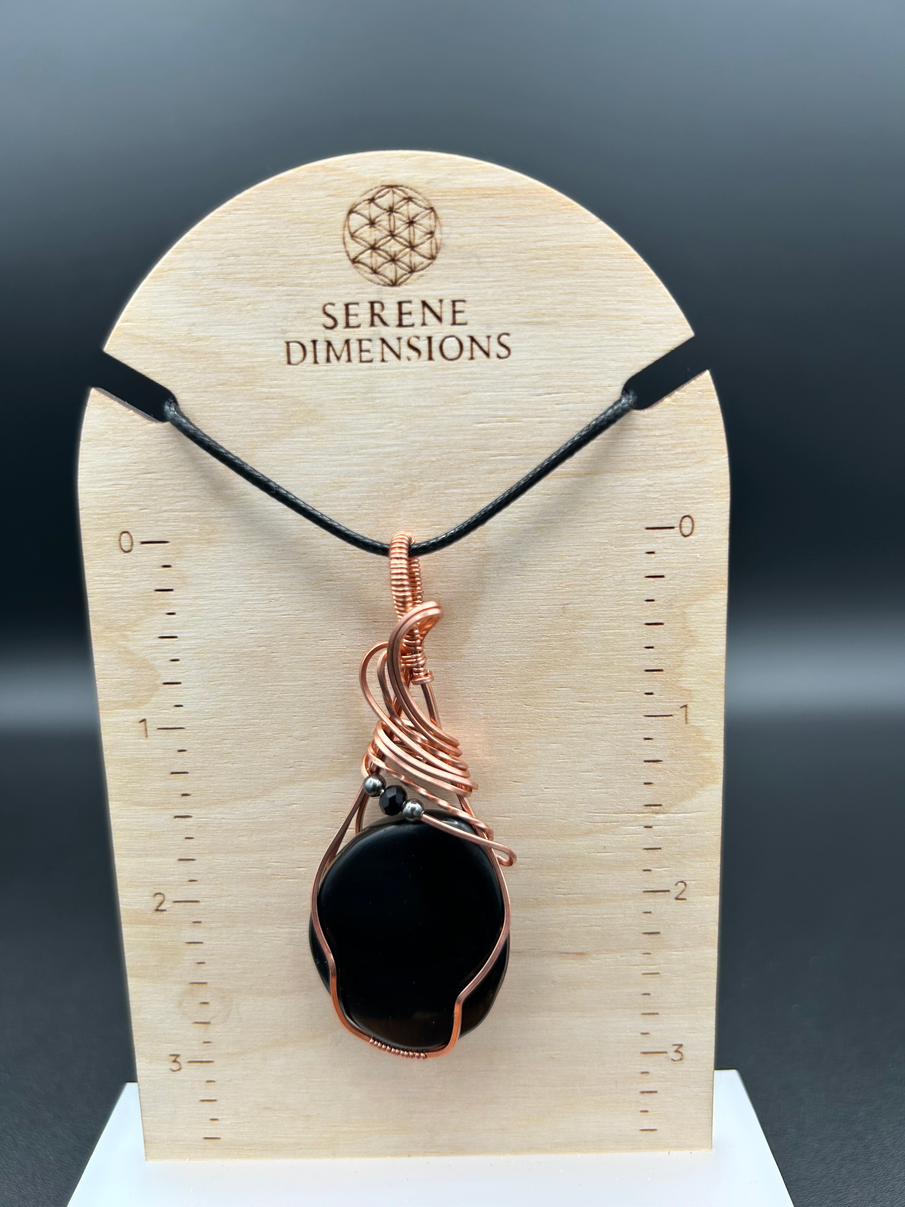 Black Obsidian in Copper