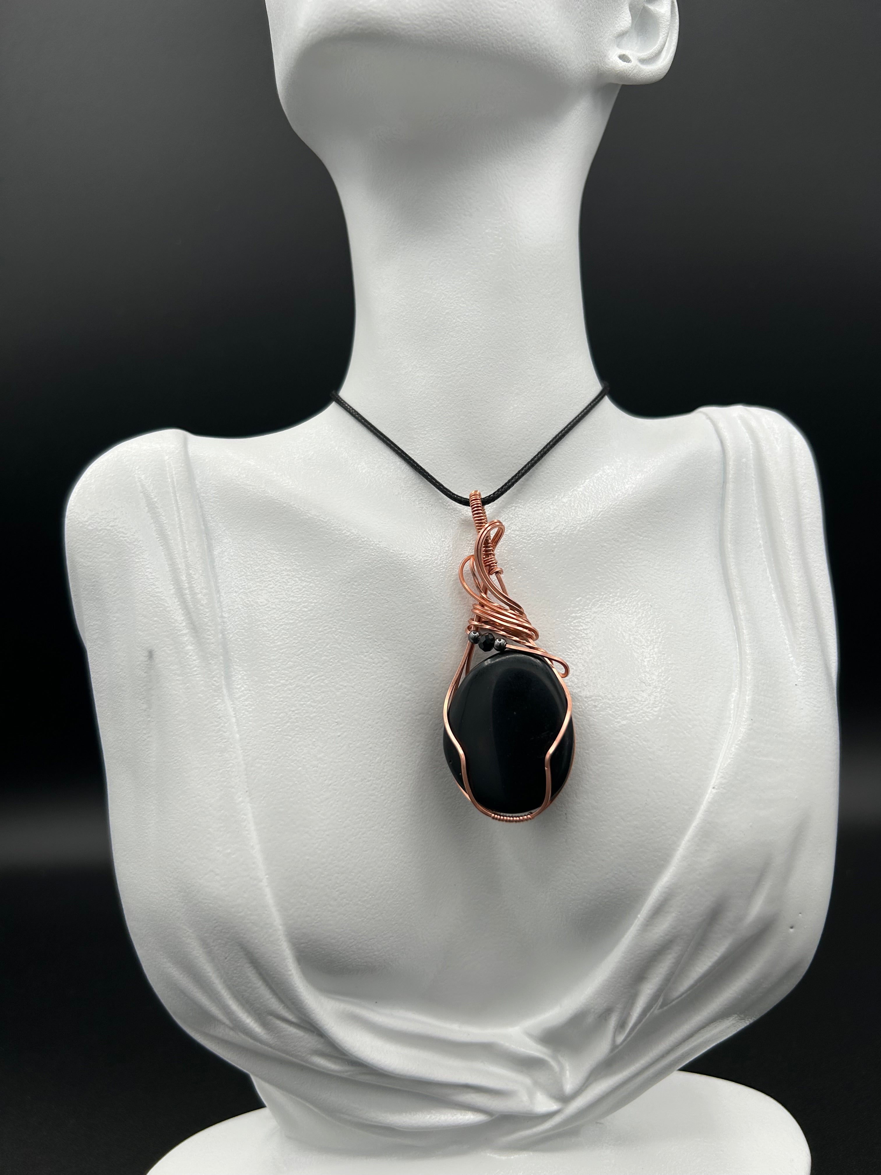 Black Obsidian in Copper