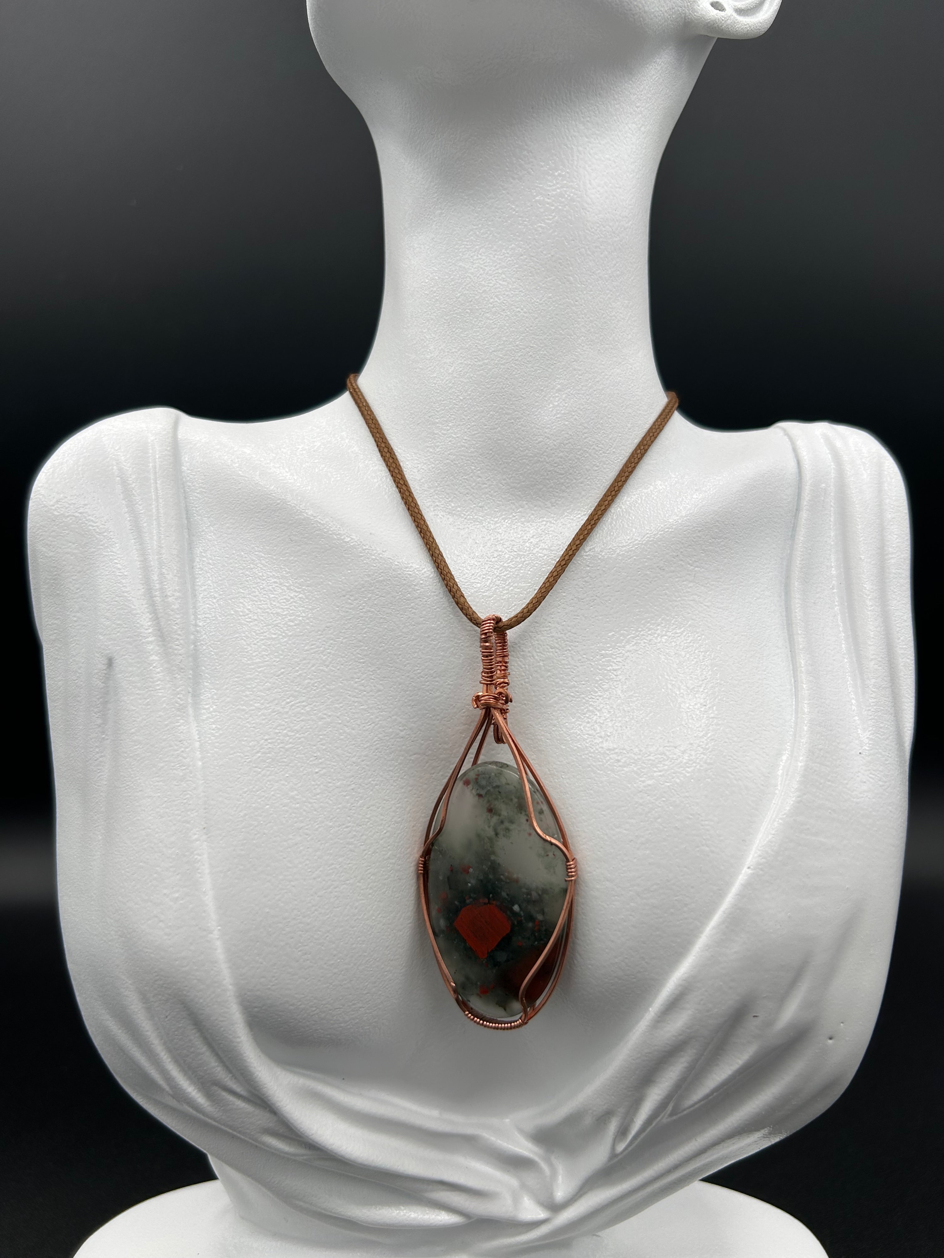 African Blood Stone in Copper
