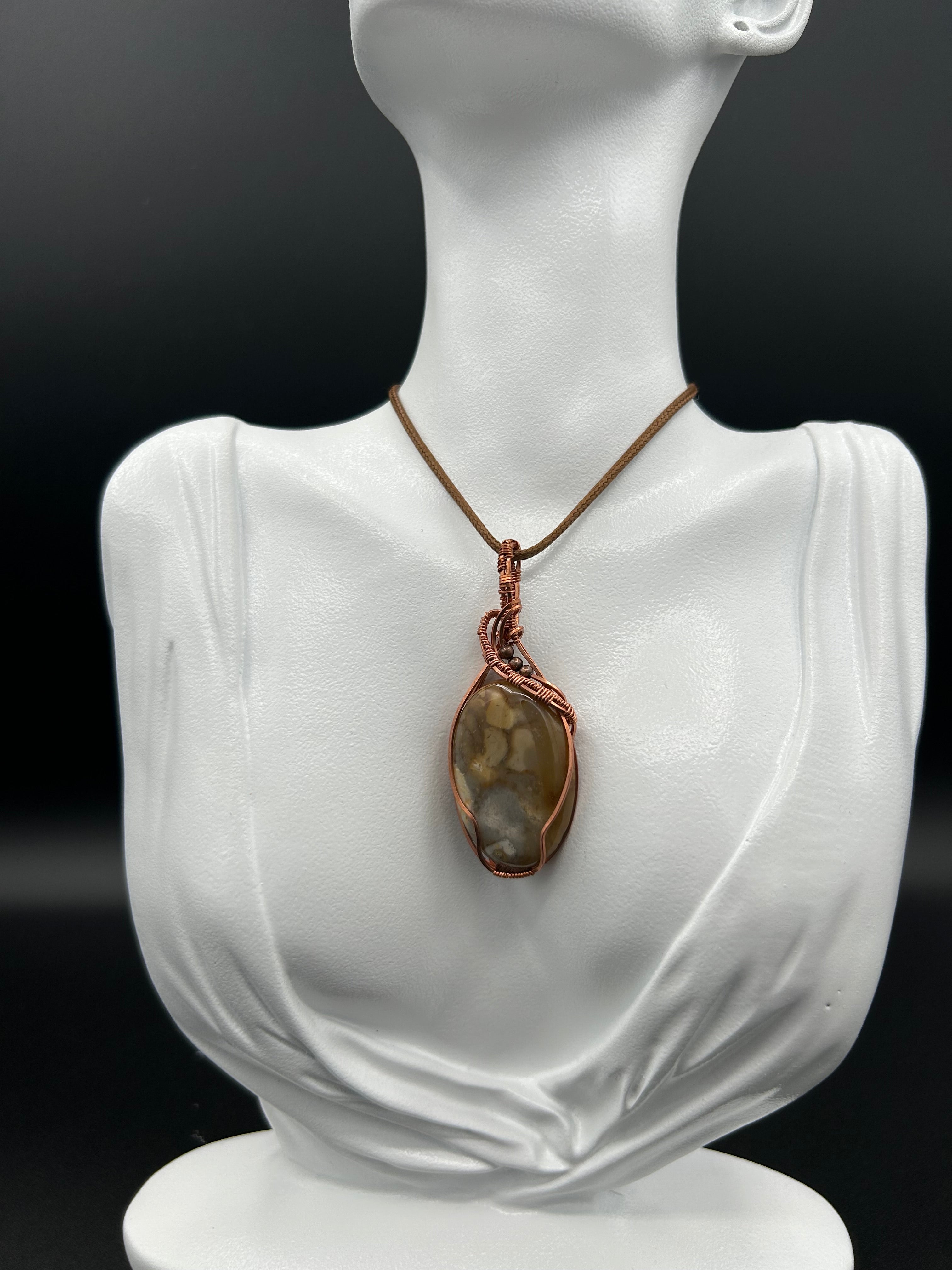 Plume Agate in Copper