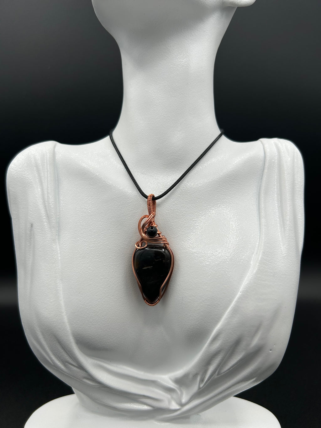 Black Gold Seraphinite in Copper