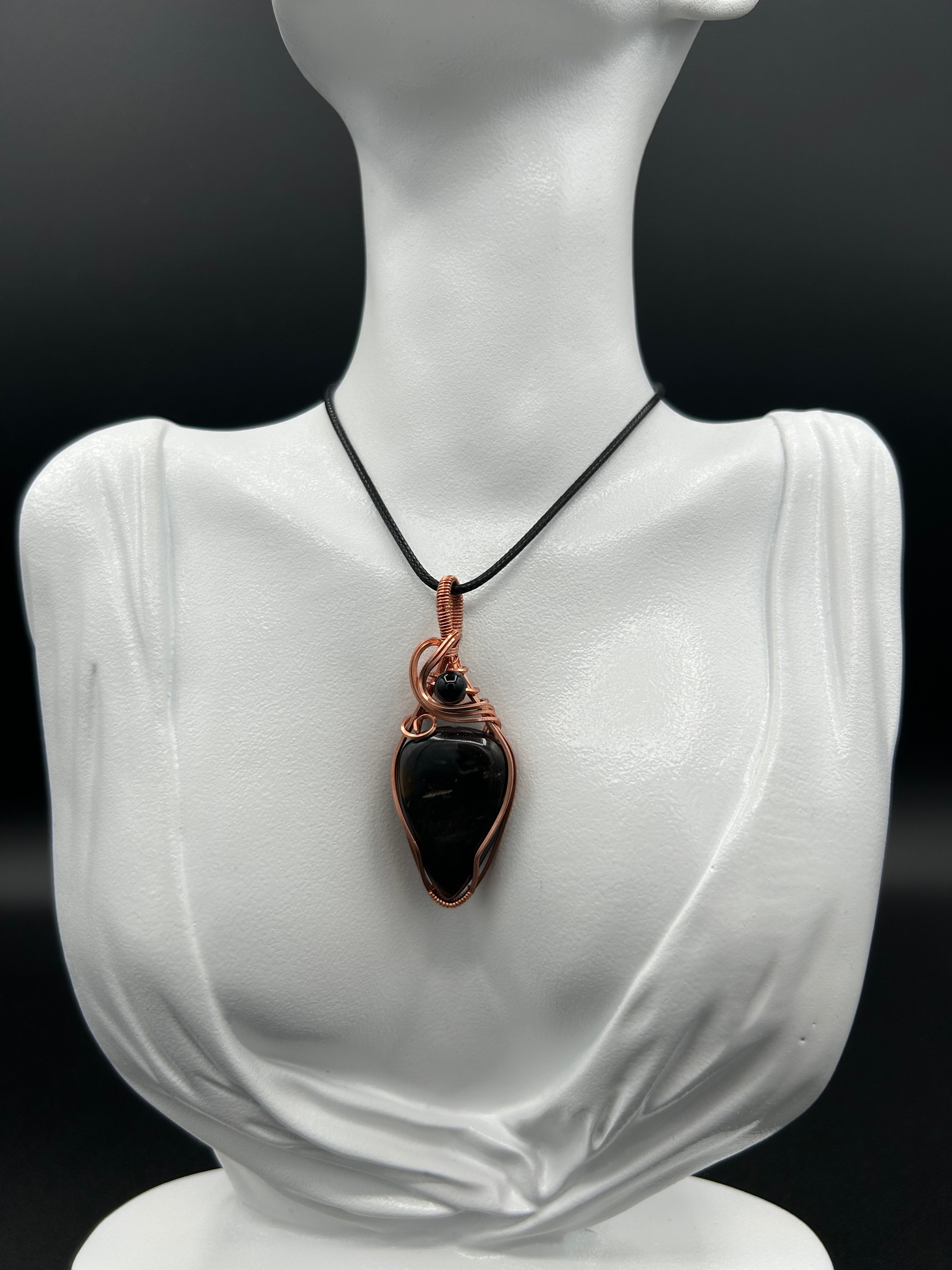 Black Gold Seraphinite in Copper